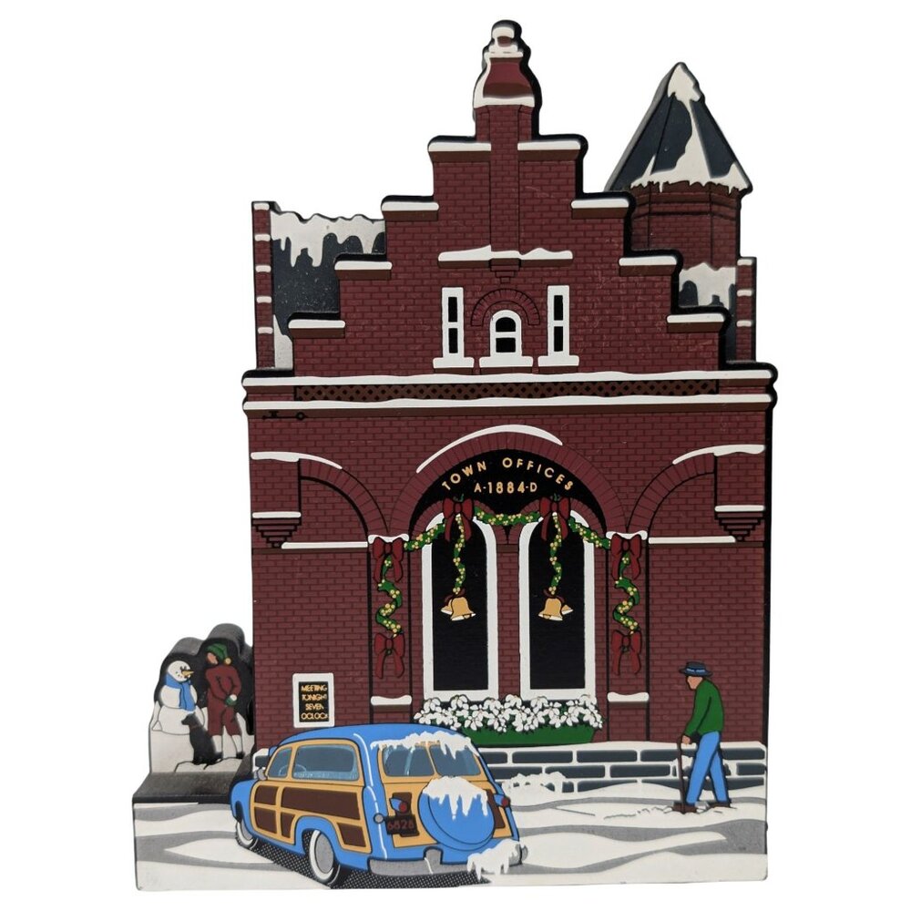 Shelias Wood Shelf Sitter Town Offices Building Stockbridge MA Brick Queen Anne